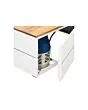 Cosi | Vuurhaard Cosipure 120 | Black Frame | Teak Top