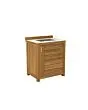 Passion Grills | Buitenkeuken Onderdeel | Milano Buitenkeukenkast met Wasbak | 80 x 63 cm | Albastro Cream
