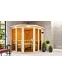 Karibu | Ainur 3 Sauna met Dakkraag | Kachel 9 kW Externe Bediening