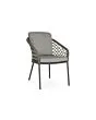SUNS | Tuinstoel Nappa | MRG | Macrame Weaving | Light Anthracite Mixed Weave