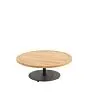 4 Seasons Outdoor | Koffietafel Volta Teak Ø80 cm x 30(h) cm | Antraciet