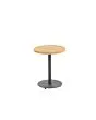 4 Seasons Outdoor | Bijzettafel Volta Teak Ø45 cm x 55(h) cm | Antraciet