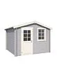 Outdoor Life Products | Tuinhuis Nina 275 x 230 | Gecoat | Platinum Grey-Wit