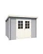 Outdoor Life Products | Tuinhuis Nadia 275 x 175 | Gecoat | Platinum Grey-Wit