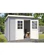 Outdoor Life Products | Tuinhuis Nadia 275 x 175 | Gecoat | Platinum Grey-Wit