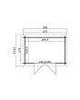 Outdoor Life Products | Tuinhuis Nadia 275 x 175 | Gecoat | Carbon Grey-Wit