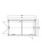 Outdoor Life Products | Garage Dillon 300 x 540 | Gecoat | Platinum Grey-Wit