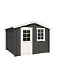 Outdoor Life Products | Tuinhuis Nina 275 x 230 | Gecoat | Carbon Grey-Wit