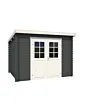 Outdoor Life Products | Tuinhuis Nadia 275 x 175 | Gecoat | Carbon Grey-Wit