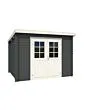 Outdoor Life Products | Tuinhuis Nadia 275 x 230 | Gecoat | Carbon Grey-Wit