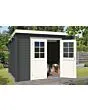 Outdoor Life Products | Tuinhuis Nadia 275 x 230 | Gecoat | Carbon Grey-Wit
