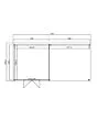 Outdoor Life Products | Tuinhuis met Overkapping Olenka 710 x 330 | Gecoat | Carbon Grey-Wit