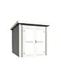 Outdoor Life Products | Tuinhuis Sara 200 x 250 | Gecoat | Platinum Grey-Wit