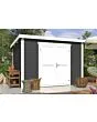 Outdoor Life Products | Tuinhuis Lotta 300 x 250 | Gecoat | Carbon Grey-Wit