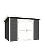 Outdoor Life Products | Tuinhuis Lotta 300 x 250 | Gecoat | Carbon Grey-Wit