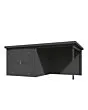 Outdoor Life Products | Tuinhuis Lars 500 x 250 | Gecoat | Carbon Grey