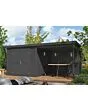 Outdoor Life Products | Tuinhuis Lars 500 x 250 | Gecoat | Carbon Grey