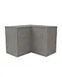 Passion Grills | Buitenkeuken Module Kerafina | Kast Hoog Hoek 1-deurs + 3 Lades