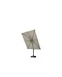4 Seasons Outdoor | Zweefparasol Siesta 300 x 300 cm | Antraciet-Taupe