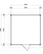 Lugarde Select Modern | Tuinhuis Groningen 300 x 300 | Bruin Geolied