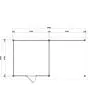 Lugarde Select Modern | Tuinhuis Nunspeet met Veranda Rechts 300 + 300 x 300 | Bruin Geolied