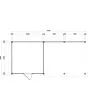 Lugarde Select Modern | Tuinhuis Lelystad met Veranda Rechts 300 + 400 x 300 | Onbehandeld