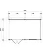 Lugarde Select Modern | Tuinhuis Breda 388 x 250 | Zwart Geolied