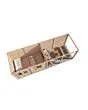 Lugarde Select Modern | Tuinhuis Dronten met Veranda Rechts 388 + 400 x 250 | Onbehandeld