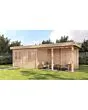 Lugarde Select Modern | Tuinhuis Dronten met Veranda Rechts 388 + 400 x 250 | Onbehandeld