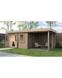 Lugarde Select Modern | Tuinhuis Almere met Veranda Rechts 388 + 300 x 388 | Onbehandeld