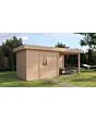 Lugarde Select Modern | Tuinhuis Tilburg met Veranda Rechts 300 + 300 x 250 | Onbehandeld