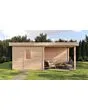 Lugarde Select Modern | Tuinhuis Tilburg met Veranda Rechts 300 + 300 x 250 | Onbehandeld