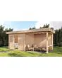 Lugarde Select Modern | Tuinhuis Tilburg met Veranda Rechts 300 + 300 x 250 | Onbehandeld