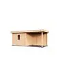 Lugarde Select Modern | Tuinhuis Tilburg met Veranda Rechts 300 + 300 x 250 | Onbehandeld