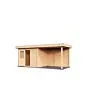 Lugarde Select Modern | Tuinhuis Tilburg met Veranda Rechts 300 + 300 x 250 | Onbehandeld