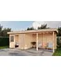 Lugarde Select Modern | Tuinhuis Apeldoorn met Veranda Rechts 300 + 400 x 250 | Onbehandeld