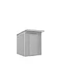 Biohort | Berging AvantGarde Gr. A1 | Enkele Deur | Zilver-Metallic