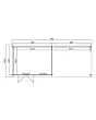 Outdoor Life Products | Tuinhuis+Overkapping Aida 760 x 275 | 5 Kleuren