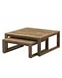 Apple Bee | Koffietafel Antigua 80 x 80 x 38 cm en 60 x 60 x 31 cm | Coastal Teak