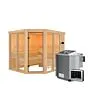 Karibu | Ainur 3 Sauna | Biokachel 9 kW Externe Bediening