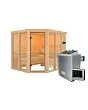 Karibu | Ainur 3 Sauna | Kachel 9 kW Externe Bediening
