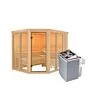 Karibu | Ainur 3 Sauna | Kachel 9 kW Geïntegreerde Bediening