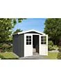 Outdoor Life Products | Tuinhuis Ingo 230 x 230 | Gecoat | Carbon Grey-Wit