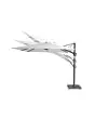 Platinum | Zweefparasol Challenger T² Premium 300 x 300 cm | Wit-Manhattan