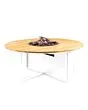 Cosi | Cosiloft 120 Round | White Frame | Teak Top