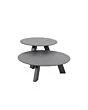 4 Seasons Outdoor | Koffietafel Cosmic met HPL Tafelblad Ø 78 x 25(h) cm | Slate Anthracite