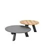 4 Seasons Outdoor | Koffietafel Cosmic met HPL Tafelblad Ø 78 x 25(h) cm | Slate Anthracite
