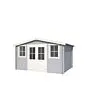 Outdoor Life Products | Tuinhuis Dallas 376 x 292 | Gecoat | Platinum Grey-Wit