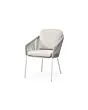 SUNS | Tuinstoel Nappa | MW | Fishbone Weaving | Soft Grey Mixed Weave