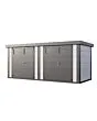 Telluria | Tuinhuis Duo 2721 | Wit-Antraciet